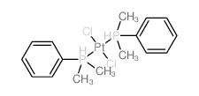 Platinum,dichlorobis(dimethylphenylphosphine)-, (SP-4-2)- structure