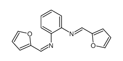 1-(furan-2-yl)-N-[2-(furan-2-ylmethylideneamino)phenyl]methanimine结构式