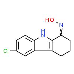 (Z)-6-chloro-2,3,4,9-tetrahydro-1H-carbazol-1-one oxime结构式