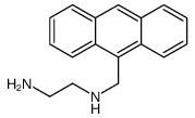 N'-(anthracen-9-ylmethyl)ethane-1,2-diamine结构式