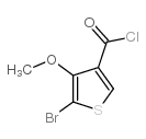 5-溴-4-甲氧基噻吩-3-羰酰氯结构式