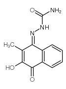 2-hydroxy-3-methyl-1,4-naphthoquinone monosemicarbazone Structure