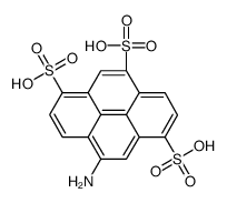 9-aminopyrene-1,4,6-trisulfonic acid结构式