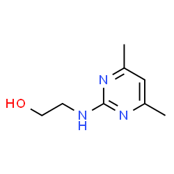 2-[(4,6-Dimethylpyrimidin-2-yl)amino]ethanol结构式
