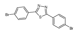 2,5-bis(4-bromophenyl)-1,3,4-thiadiazole结构式