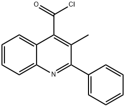 3-methyl-2-phenylquinoline-4-carbonyl chloride Structure