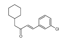 (E)-4-(3-chlorophenyl)-1-cyclohexylbut-3-en-2-one结构式