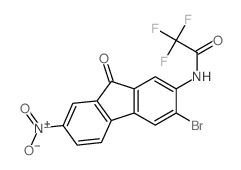 Acetamide,N-(3-bromo-7-nitro-9-oxo-9H-fluoren-2-yl)-2,2,2-trifluoro- Structure