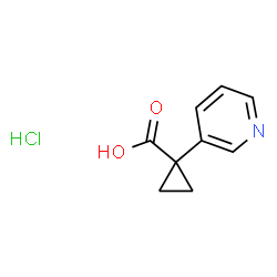 1-(pyridin-3-yl)cyclopropane-1-carboxylic Acid hydrochloride Structure