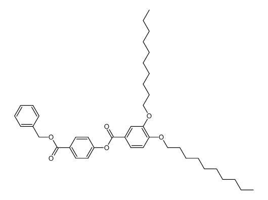 benzyl 4-(3,4-di-n-decyloxybenzoyloxy)benzoate结构式