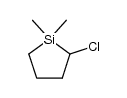 2-chloro-1,1-dimethyl-1-silacyclopentane结构式