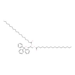 [S,(+)]-1-O,2-O-Distearoyl-3-O-trityl-L-glycerol Structure