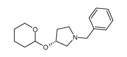 1-Benzyl-3-(R)-tetrahydropyranyloxypyrrolidine Structure