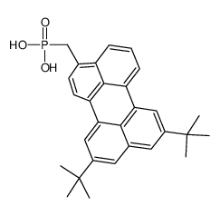 (8,11-ditert-butylperylen-3-yl)methylphosphonic acid结构式