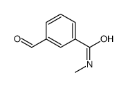 3-甲酰基-n-甲基苯甲酰胺结构式
