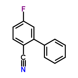 5-Fluoro-2-biphenylcarbonitrile结构式