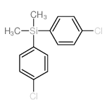 bis(4-chlorophenyl)-dimethyl-silane结构式