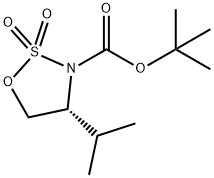 Tert-Butyl (4R)-4-Isopropyl-2,2-Dioxo-Oxathiazolidine-3-Carboxylate Structure