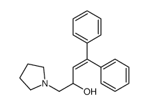 4,4-diphenyl-1-pyrrolidin-1-ylbut-3-en-2-ol结构式