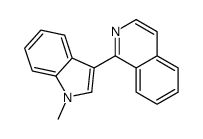 1-(1-methylindol-3-yl)isoquinoline结构式