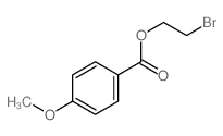 Benzoic acid,4-methoxy-, 2-bromoethyl ester结构式