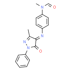 N-Methyl-4'-[(3-methyl-5-oxo-1-phenyl-2-pyrazolin-4-ylidene)amino]formanilide picture