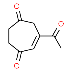 5-Cycloheptene-1,4-dione, 6-acetyl- (9CI)结构式