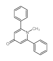 4(1H)-Pyridinone, 1-methyl-2,6-diphenyl- Structure