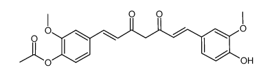 mono-O-acetylcurcumin Structure