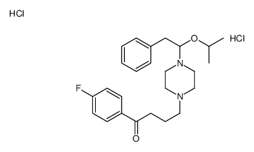 1-(4-fluorophenyl)-4-[4-(2-phenyl-1-propan-2-yloxyethyl)piperazin-1-yl]butan-1-one,dihydrochloride结构式