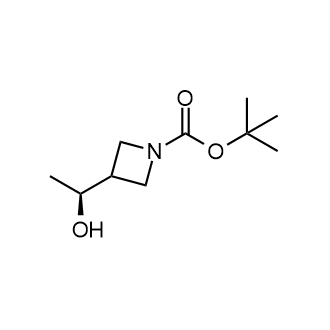 tert-Butyl (S)-3-(1-hydroxyethyl)azetidine-1-carboxylate Structure