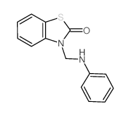 2(3H)-Benzothiazolone,3-[(phenylamino)methyl]- Structure