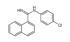 N'-(4-chlorophenyl)naphthalene-1-carboximidamide Structure