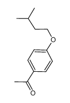 1-[4-(3-甲基丁氧基)-苯基]-乙酮结构式