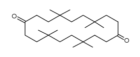 4,4,7,7,13,13,16,16-octamethylcyclooctadecane-1,10-dione结构式