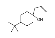 4-tert-butyl-1-prop-2-enylcyclohexan-1-ol结构式