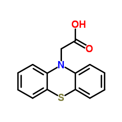 10H-Phenothiazin-10-ylacetic acid Structure