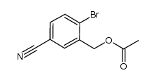 2-bromo-5-cyanobenzyl acetate结构式