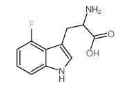 Tryptophan, 4-fluoro- Structure