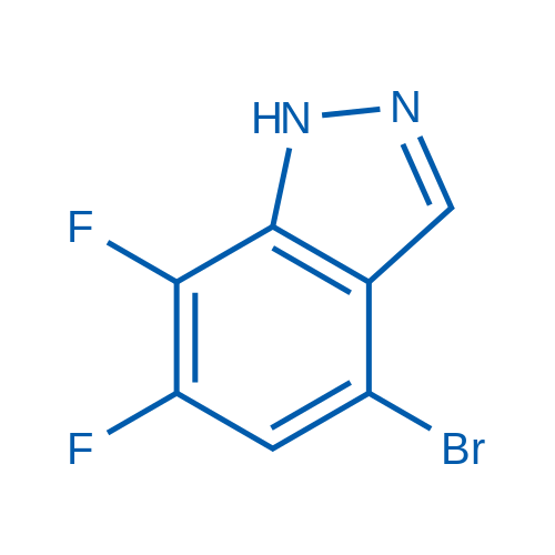 4-Bromo-6,7-difluoro-1H-indazole图片