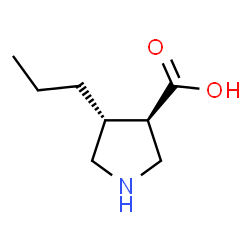 3-Pyrrolidinecarboxylicacid,4-propyl-,(3R,4R)-rel-(9CI) picture