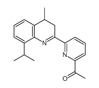 1-[6-[N-[2,6-di(propan-2-yl)phenyl]-C-methylcarbonimidoyl]pyridin-2-yl]ethanone Structure