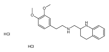 2-(3,4-dimethoxyphenyl)-N-(1,2,3,4-tetrahydroquinolin-2-ylmethyl)ethanamine,dihydrochloride结构式