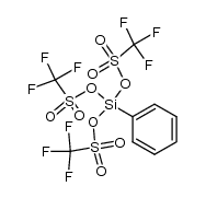 Phenylsilicium-tris(trifluormethansulfonat)结构式