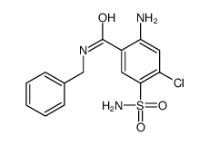 2-amino-N-benzyl-4-chloro-5-sulphamoylbenzamide结构式