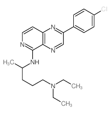 1,4-Pentanediamine,N4-[2-(4-chlorophenyl)pyrido[3,4-b]pyrazin-5-yl]-N1,N1-diethyl-结构式