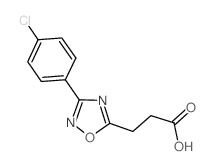 3-[3-(4-氯苯基)-1,2,4-噁二唑]丙酸结构式