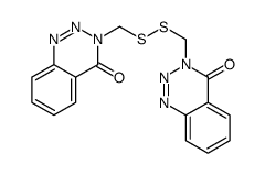 3-[[(4-oxo-1,2,3-benzotriazin-3-yl)methyldisulfanyl]methyl]-1,2,3-benzotriazin-4-one结构式
