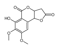 6-hydroxy-7,8-dimethoxy-3a,9b-dihydro-3H-furo[3,2-c]isochromene-2,5-dione结构式