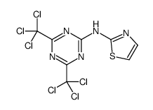 N-[4,6-bis(trichloromethyl)-1,3,5-triazin-2-yl]-1,3-thiazol-2-amine结构式